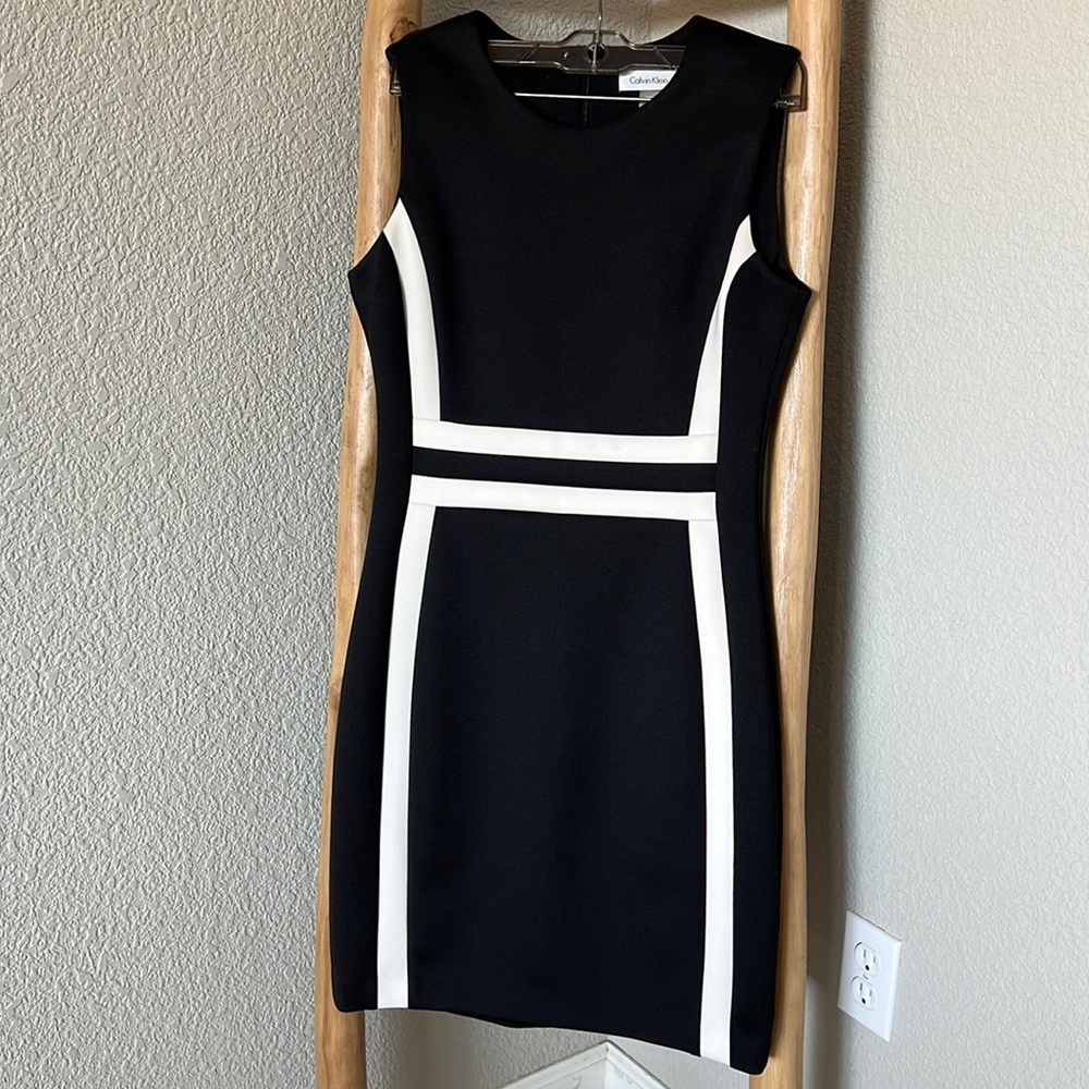 Black & White Calvin Klein Professional Dress - size 6